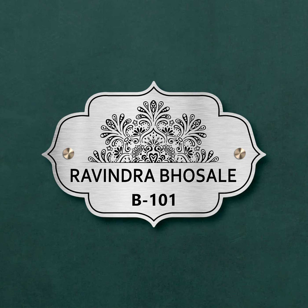 Personalized Weatherproof Charming Engraved Stainless Steel Name Plate