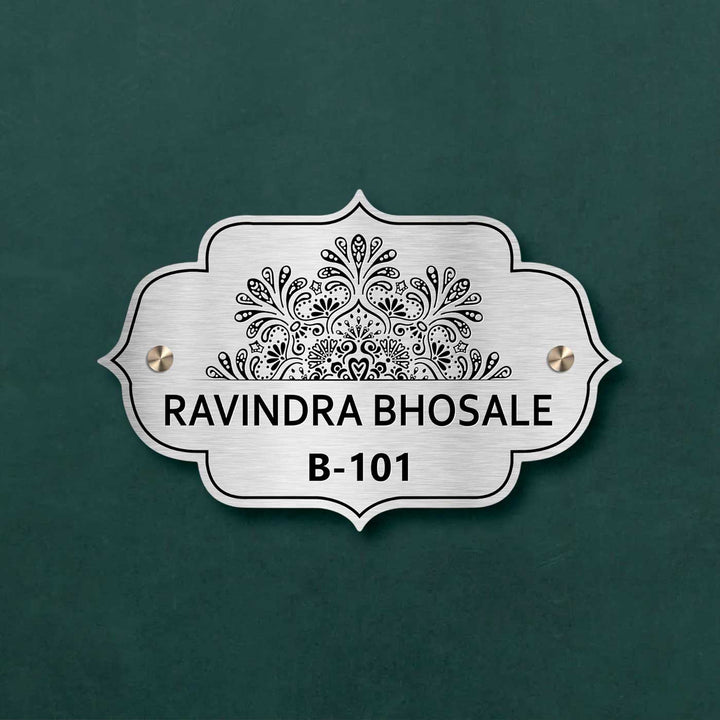 Personalized Weatherproof Charming Engraved Stainless Steel Name Plate