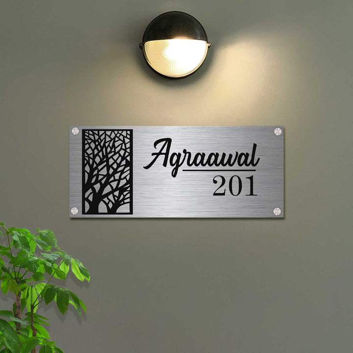 Personalized Elegant Stainless Steel Name Plate