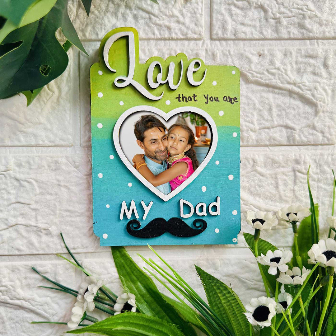 Photo Personalized Handmade Best Dad MDF Wood Fridge Magnet