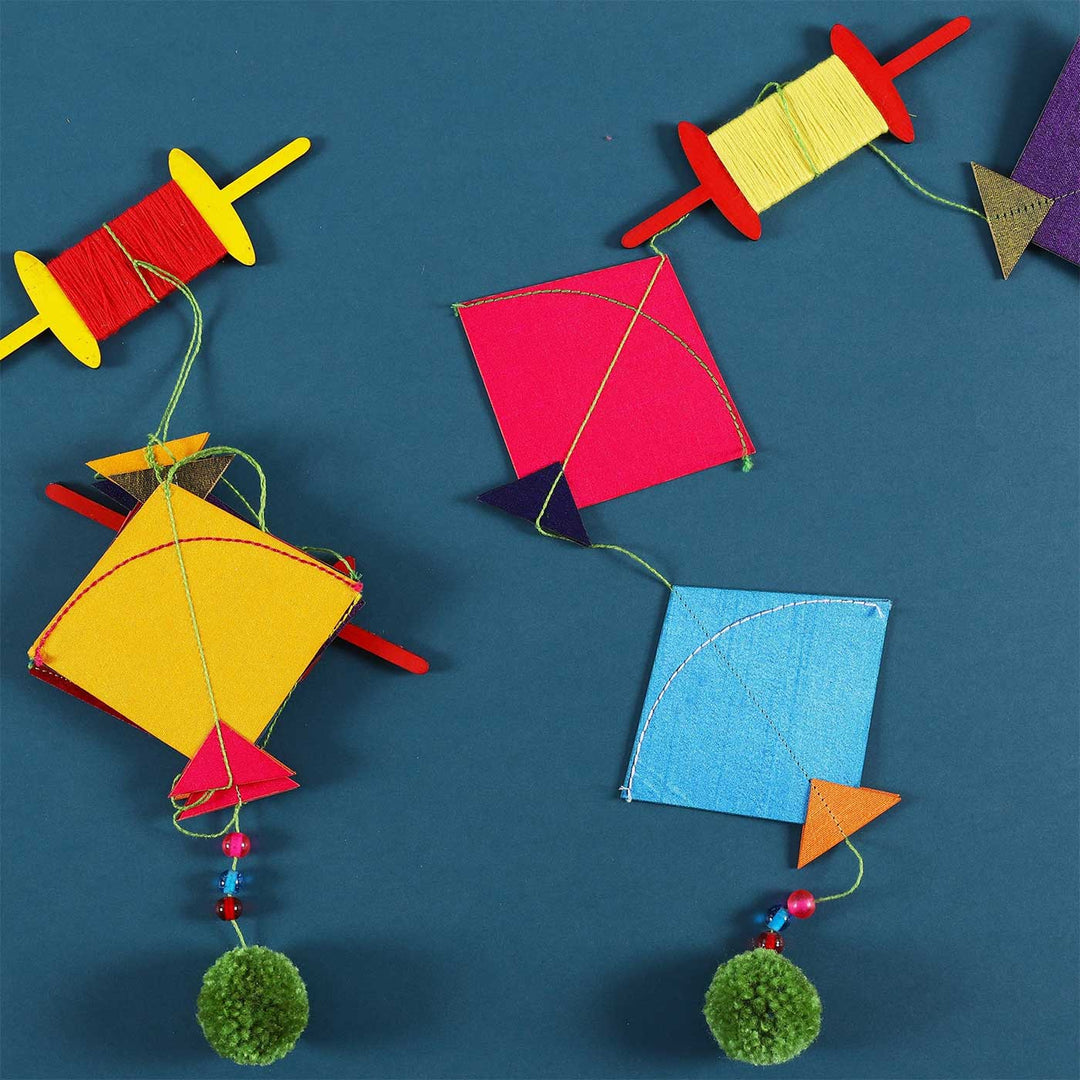Handmade Kite Design Paper Hanging | Set Of 2