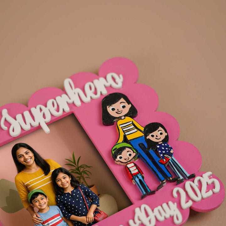 Photo Personalized Polaroid Theme MDF Wood Fridge Magnet For Mothers