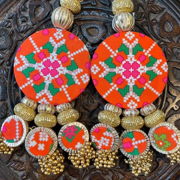 Handmade Pink Lakshmi Pagla Reversible Hanging | Set Of 2