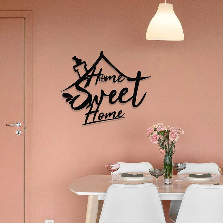 Customized Handmade Laser Cut Home Sweet Home Metal Decorative Plaque