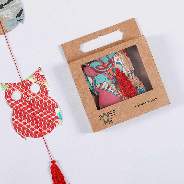Handmade Owl Design Paper Hanging