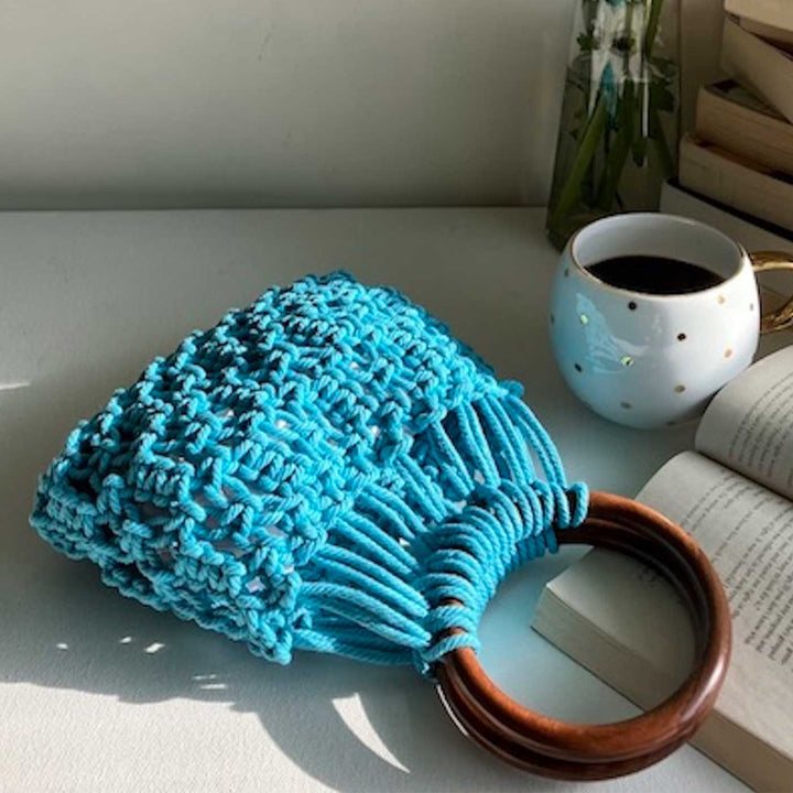 Handmade Macrame On-The-Go Handbag