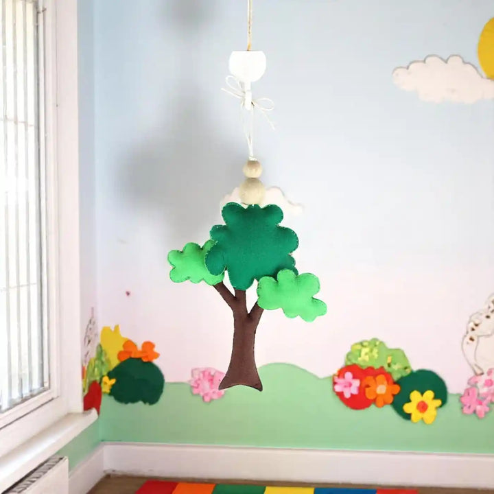 Handmade Tropical Tree Felt Hanging For Kids