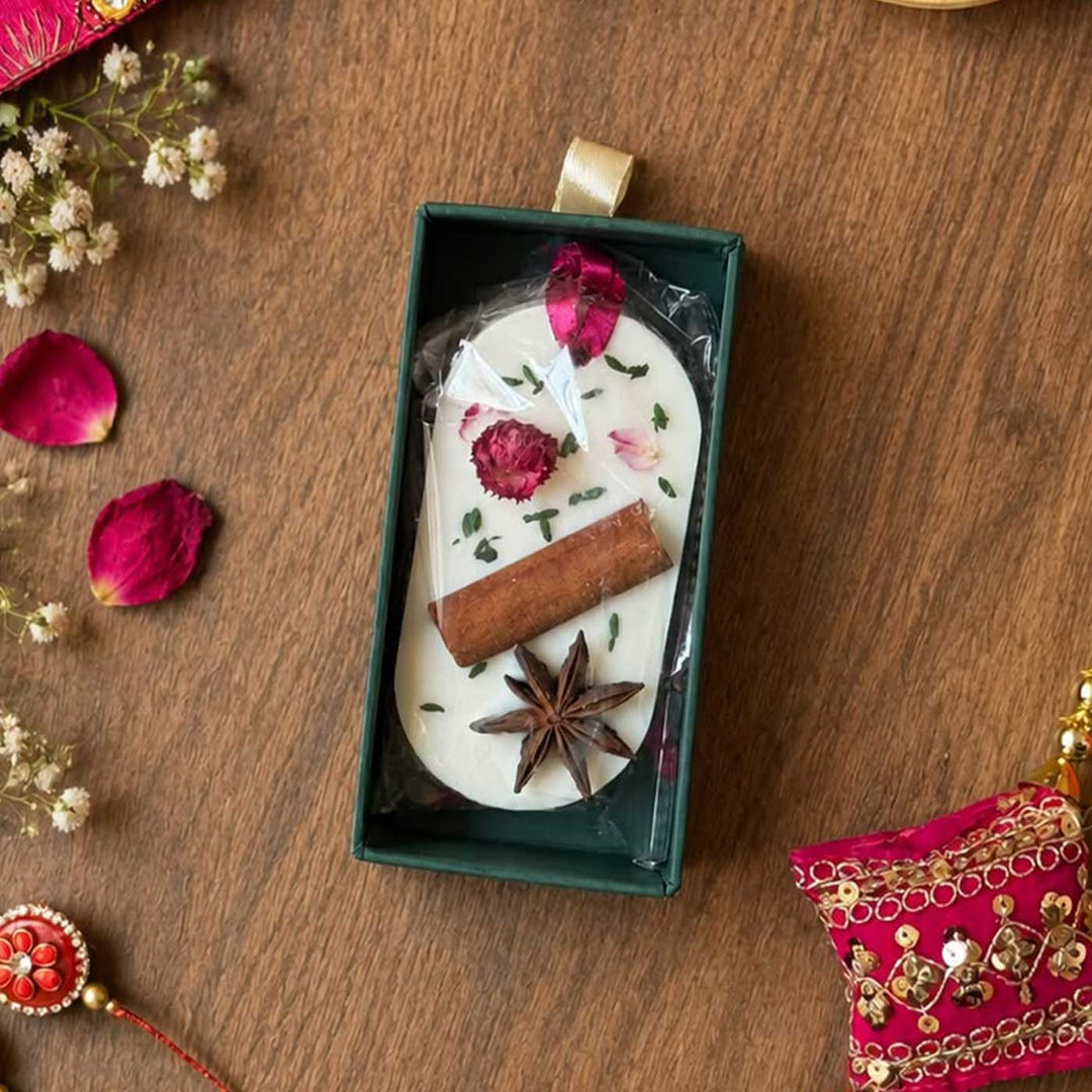 Handmade Bulgarian Rose Soy Wax & Beeswax Fragrance Bar For Wardrobes & Drawers