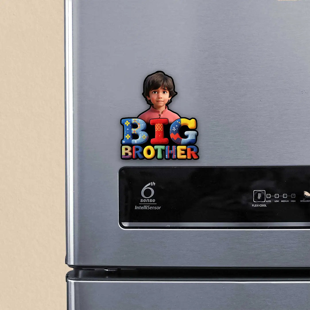 Photo Personalized "Big Brother" Acrylic Fridge Magnet