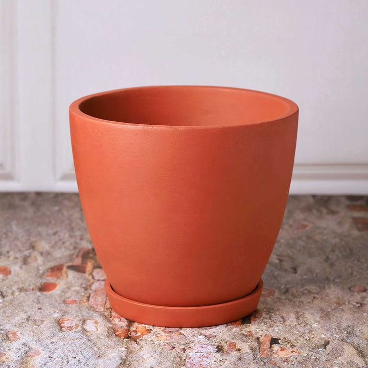 Handmade Large 8 Inch Hexane Planter Terracotta Planter Pot