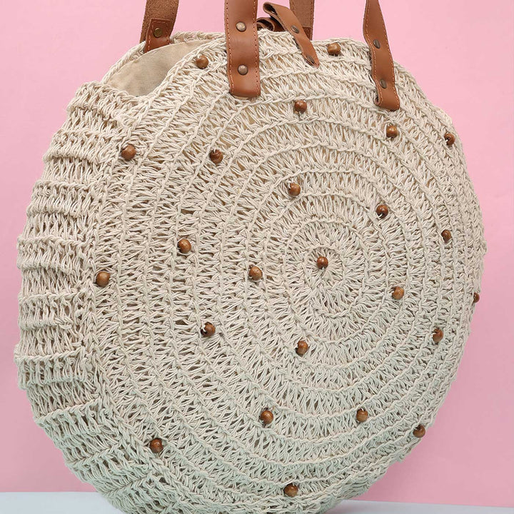 Handmade Crochet United Urbane Round Shoulder Bag