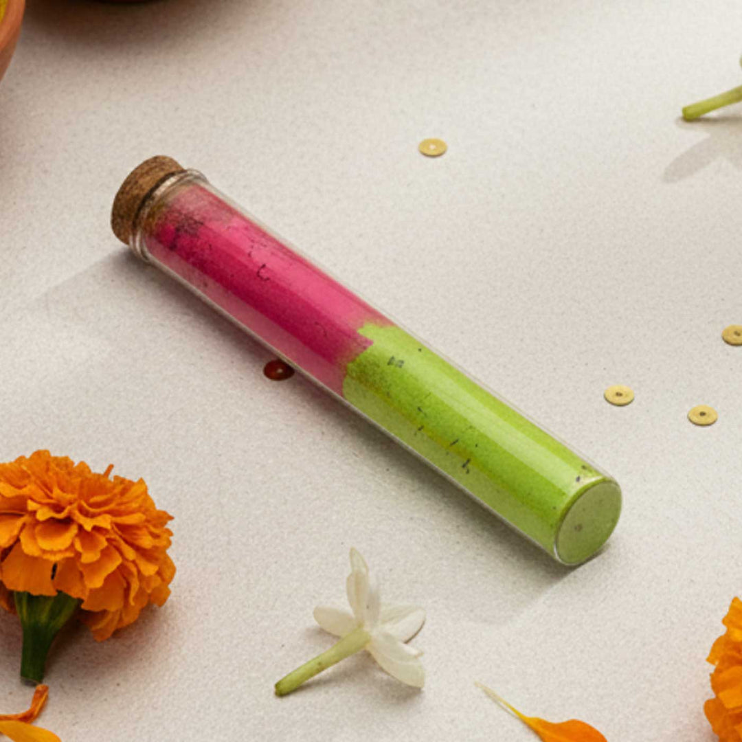 Assorted Premium Dual Colour Organic Gulaal Tube