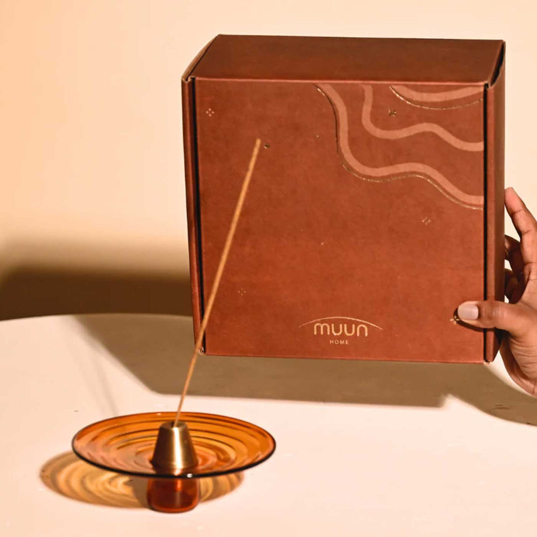 Minimal Design Glass Incense And Sage Holder