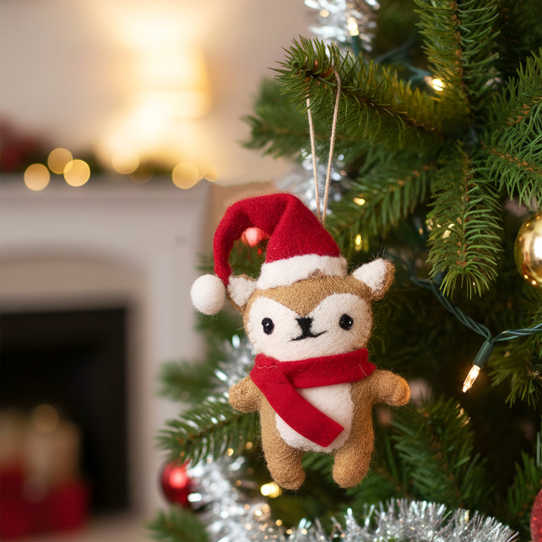 Chilly The Chipmunk Felt Ornament For Christmas Tree Decoration