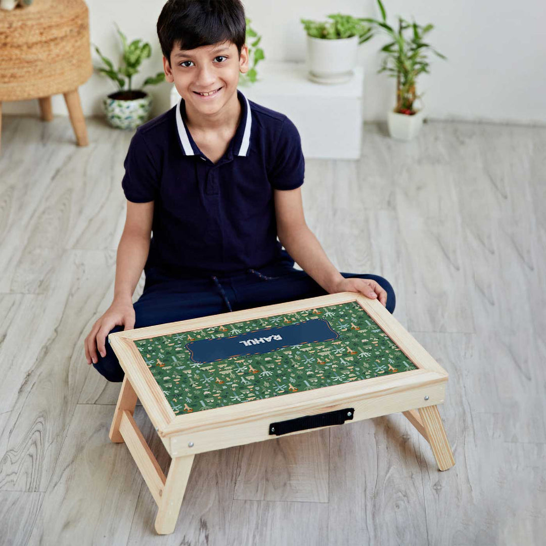 Personalized Nature & I Theme Wooden Foldable Desk