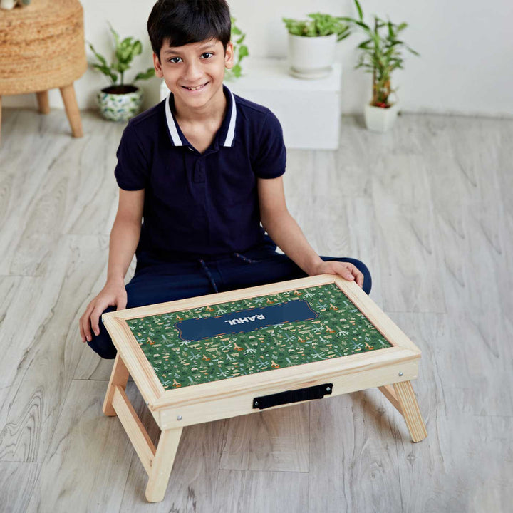 Personalized Nature & I Theme Wooden Foldable Desk