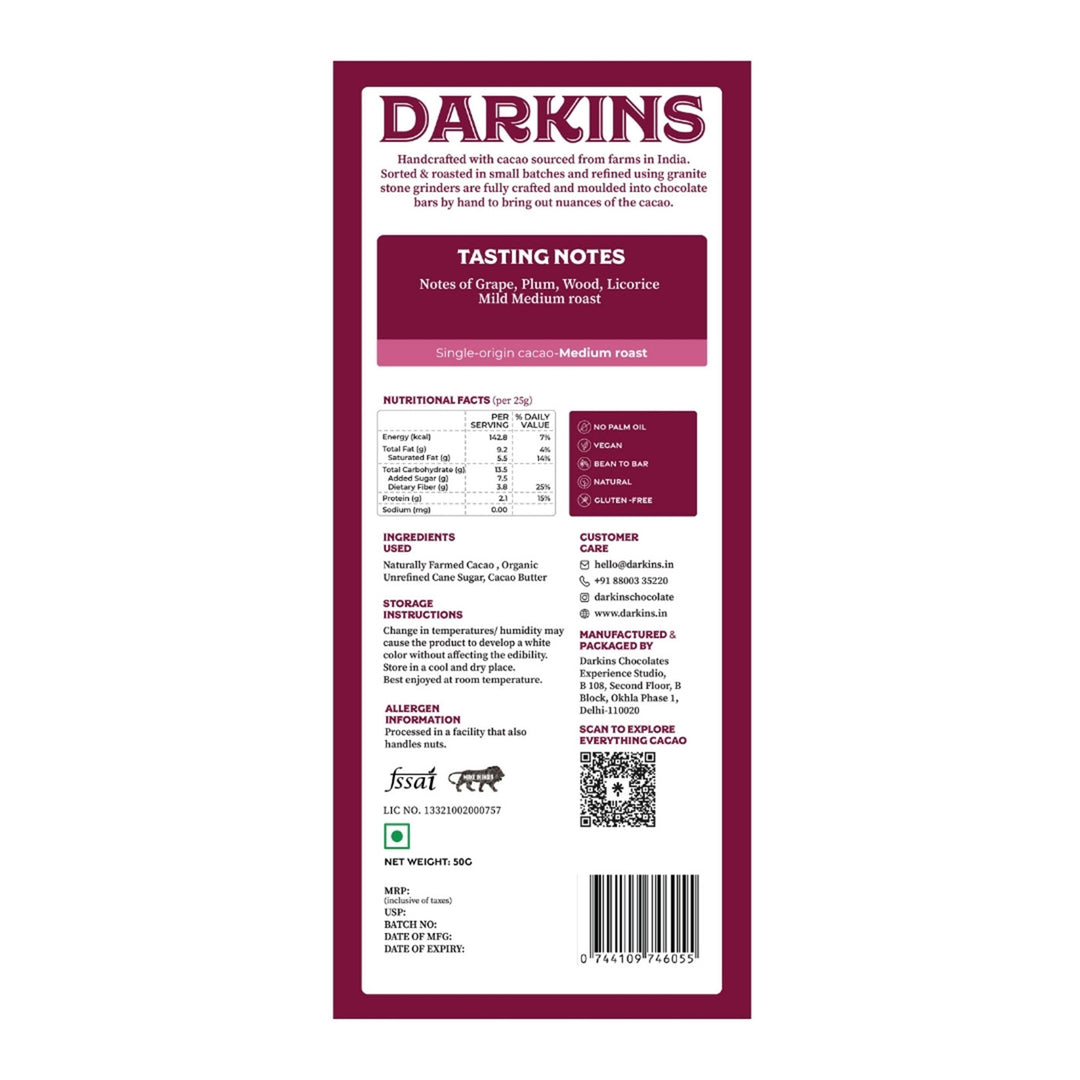 Vegan & Gluten Free | 70% Dark Chocolate From Andhra Pradesh