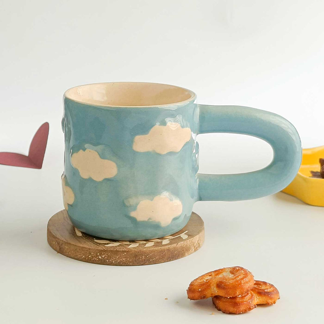Handmade Cozy Skies Ceramic Mug