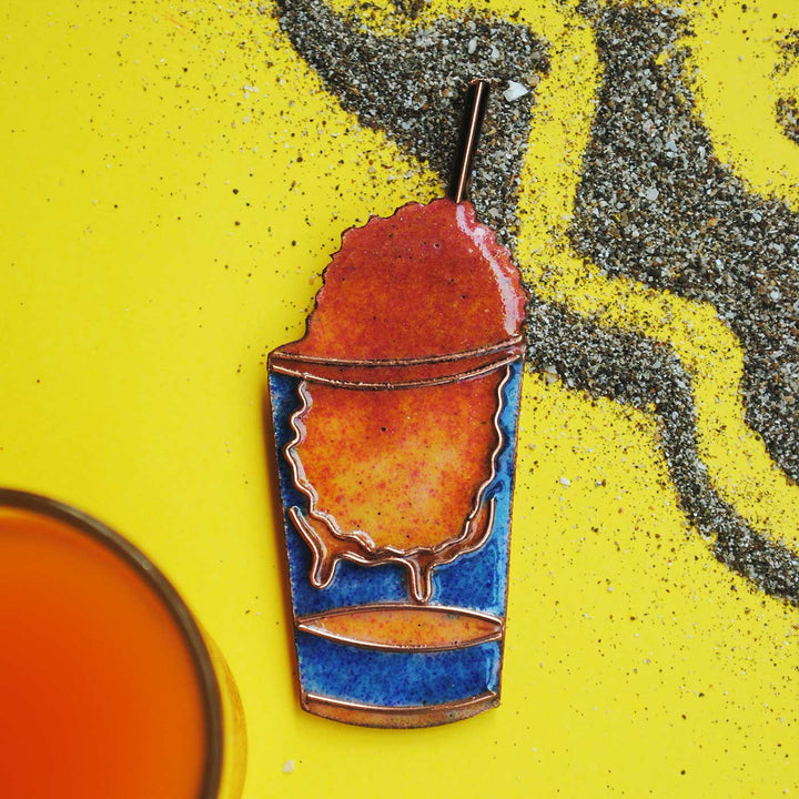 Handmade Gola Copper Enamel Fridge Magnet