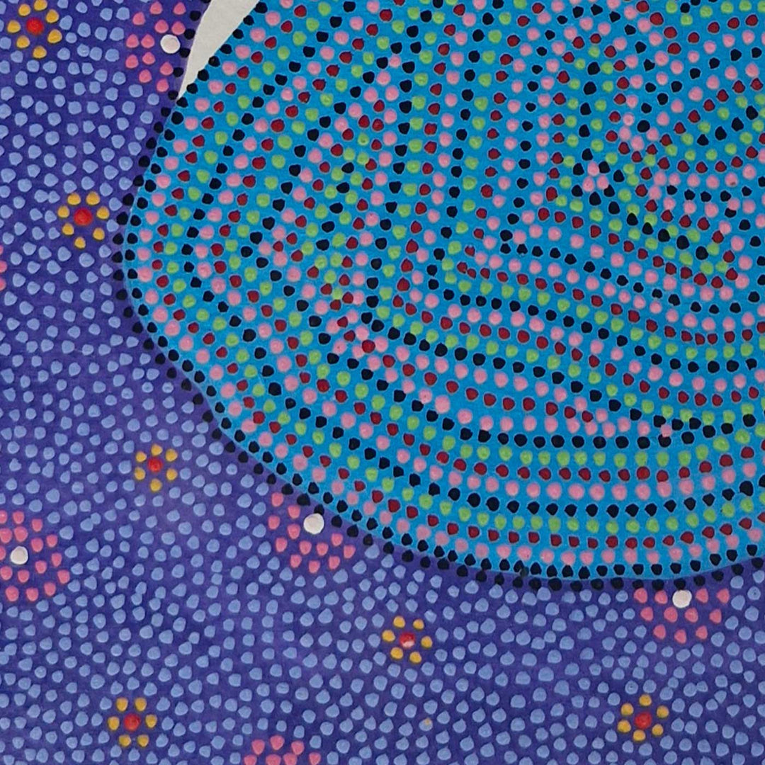 11 x 16 Inch | Blue Bird | Original Hand Painted Bhill Painting | Acrylic Paints On Paper
