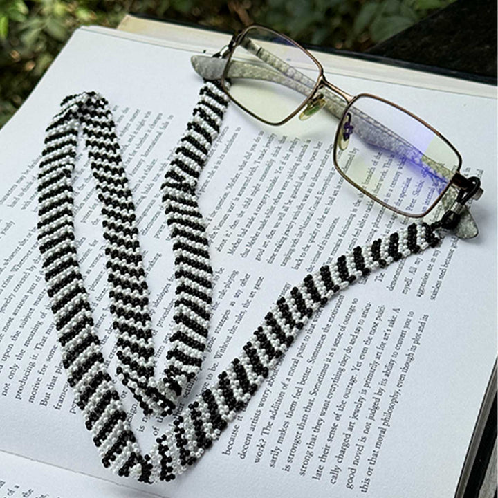 Handmade Beaded Chandani Lehariya Spectacle / Eye Glass Chain
