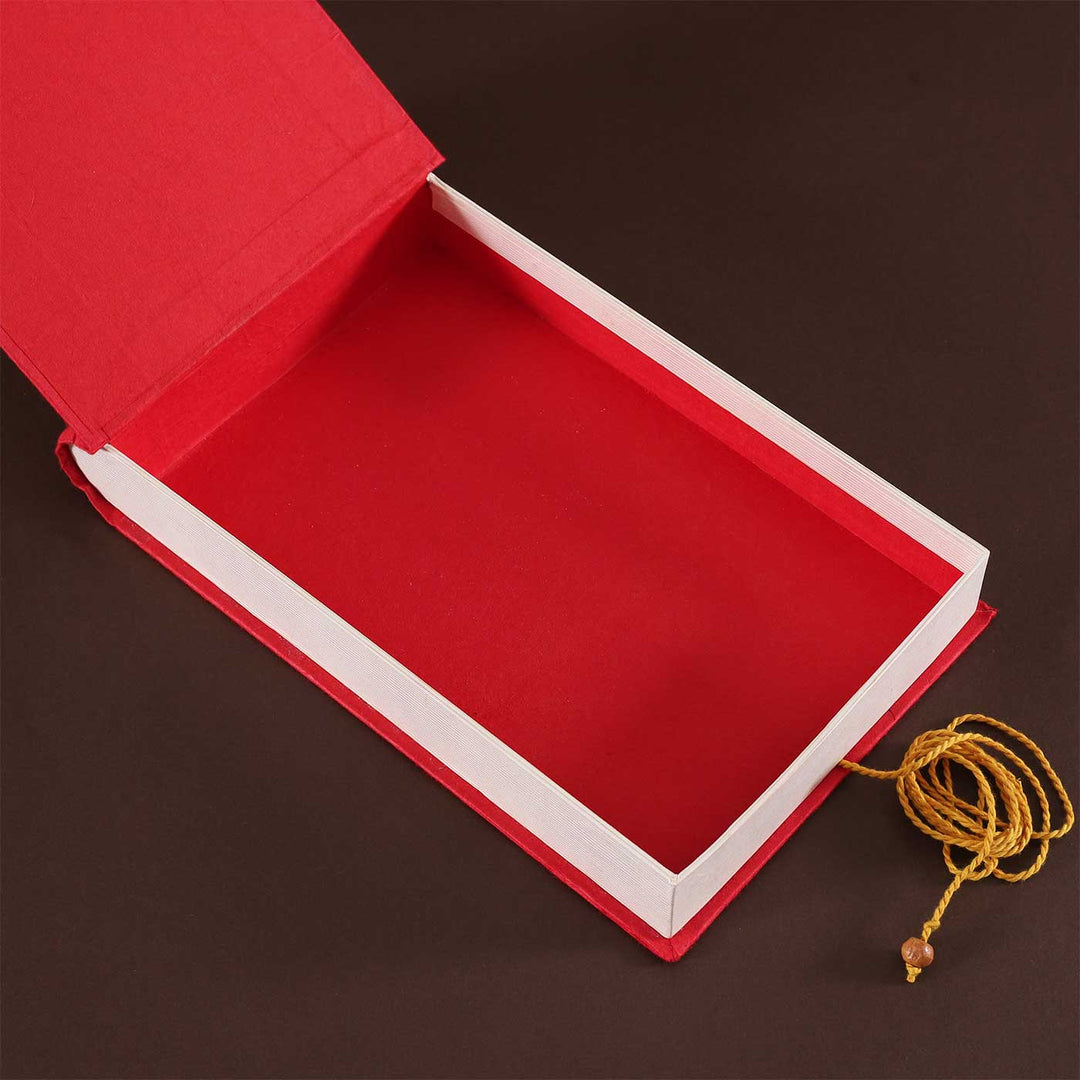 Handmade Bahi Khata Shaped Paper Gift Box