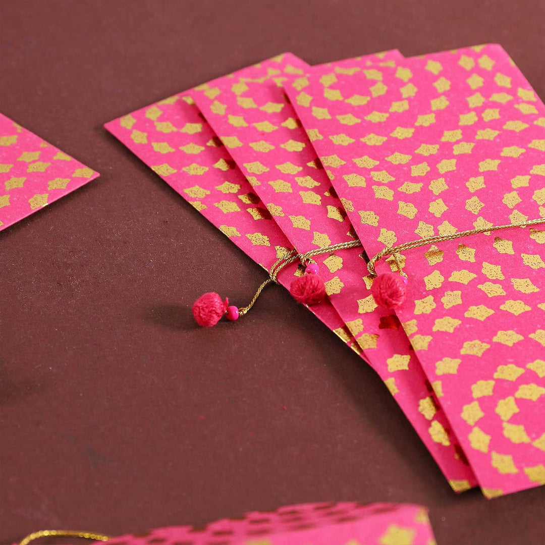 Personalized Handmade Spiral Paper Envelopes | Set Of 10