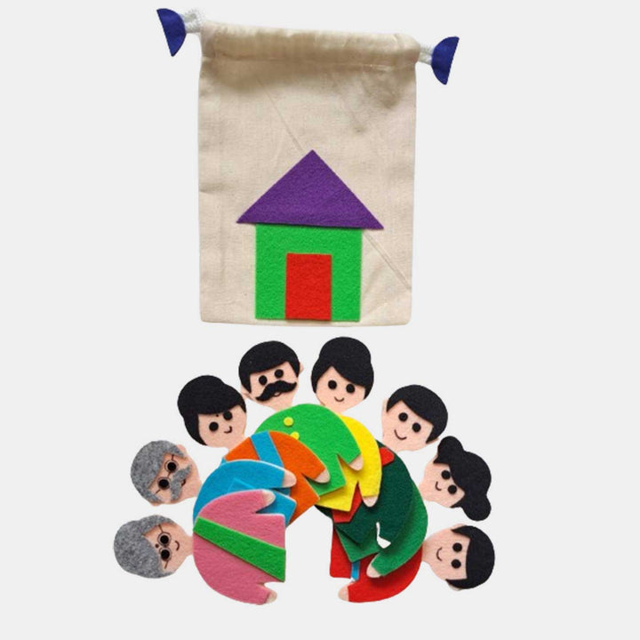 Family Puppets For Kids Story Telling | Set of 8
