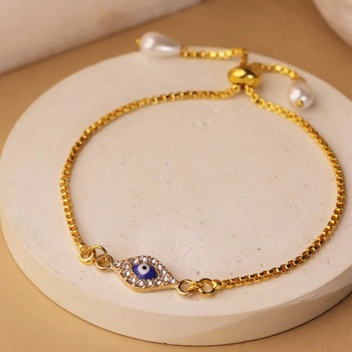 Handmade Evil Eye Bracelet Rakhi With Roli Chawal