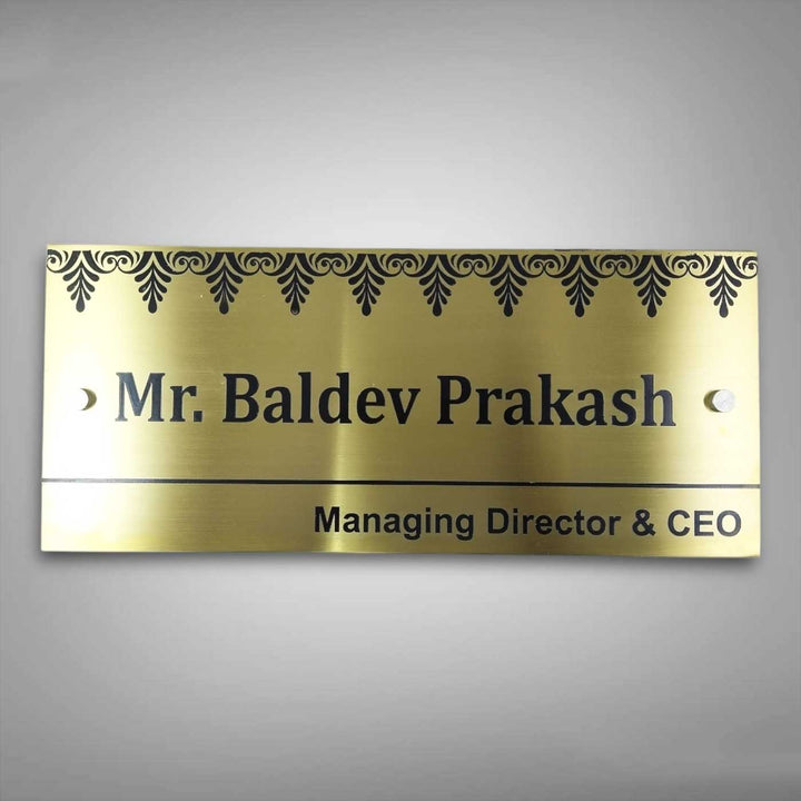 Personalized Weatherproof Luxurious Stainless Steel Name Plate