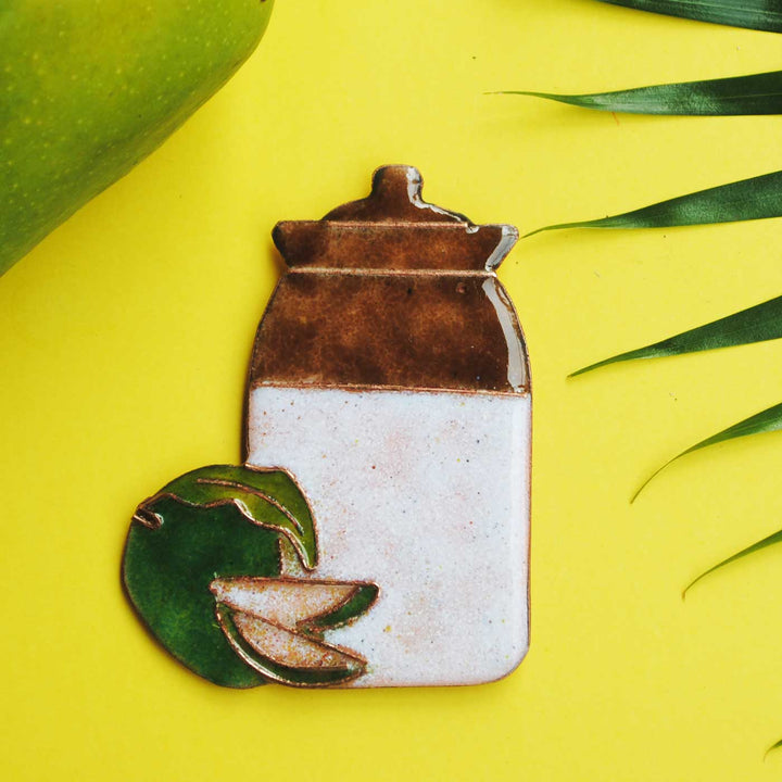 Handmade Acchar(Pickle) Copper Enamel Fridge Magnet