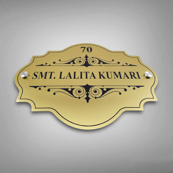 Personalized Weatherproof Elegant Stainless Steel Name Plate