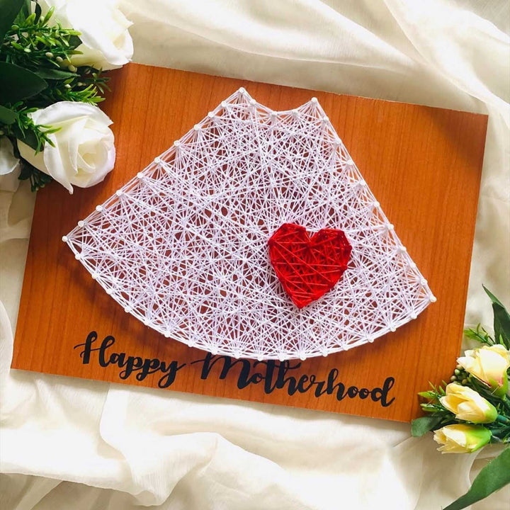 Photo Personalized Handmade String Art Motherhood Wooden Decorative Plaque