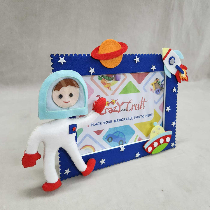Personalized Astronaut Theme Felt Photo Frame