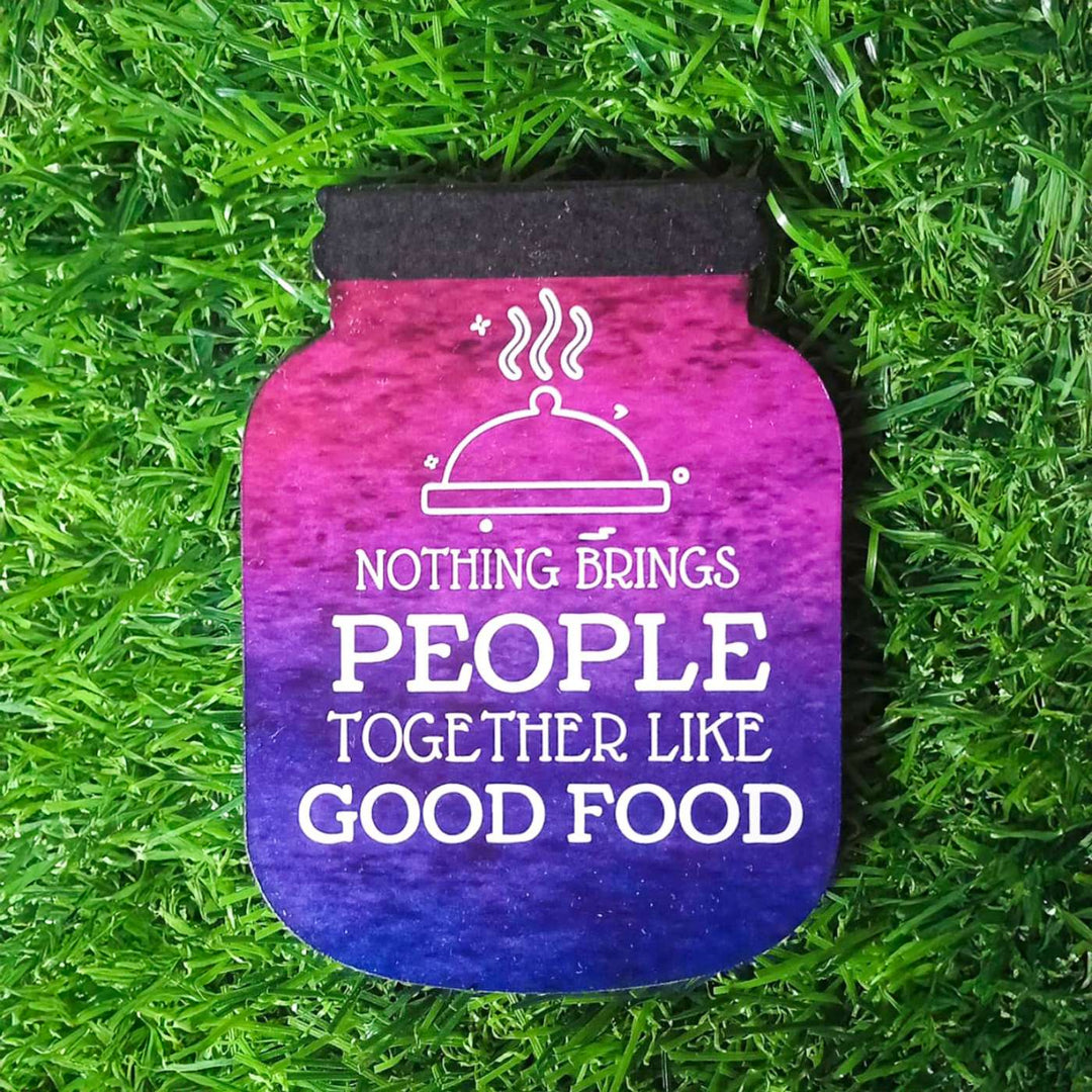 Handmade Decoupage Good Food MDF Wood Decorative Plaque