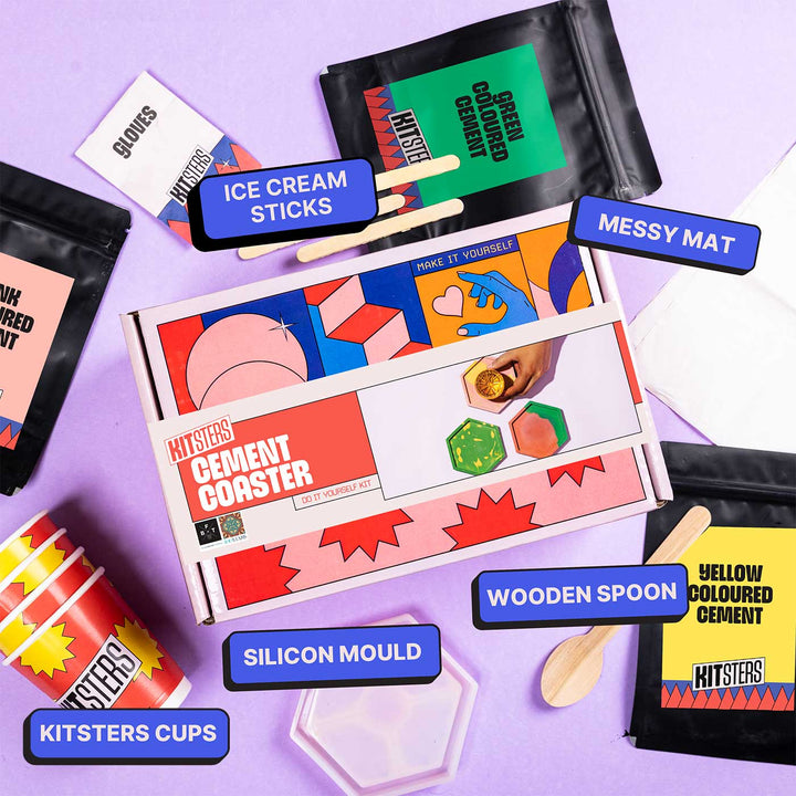 Cement Coaster Making DIY Kit