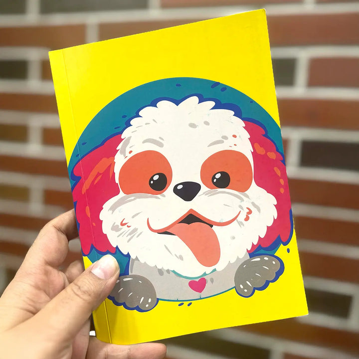 Printed Shih Tzu Theme Ruled Notebook | A5 | 50 Pages