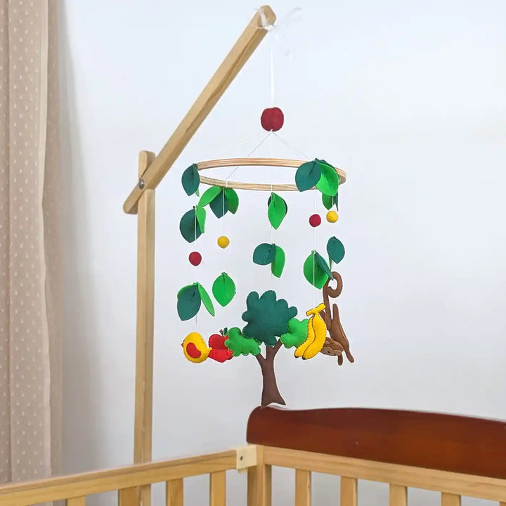 Handmade Monkey Forest Theme Felt Cot Mobile
