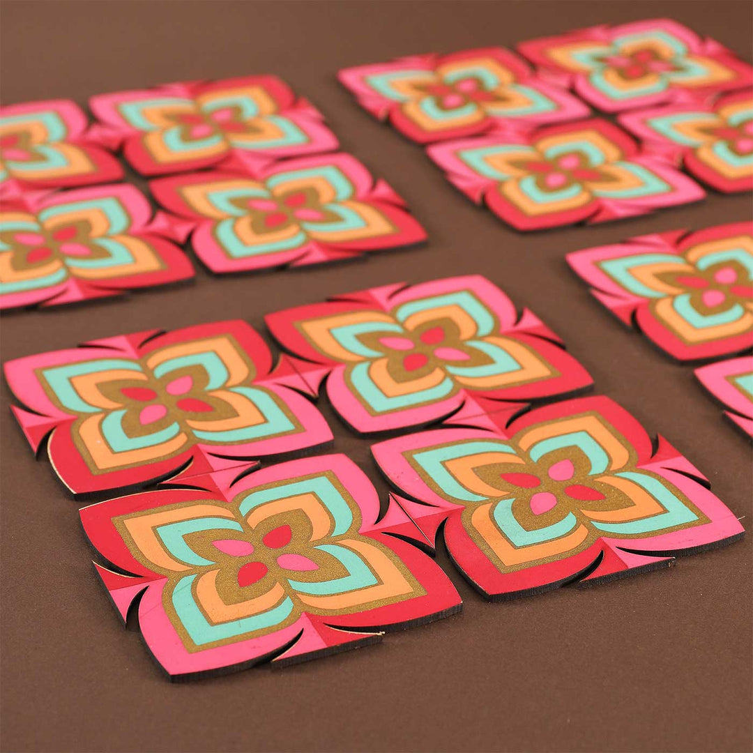 Handmade Akriti Motif Paper Rangoli