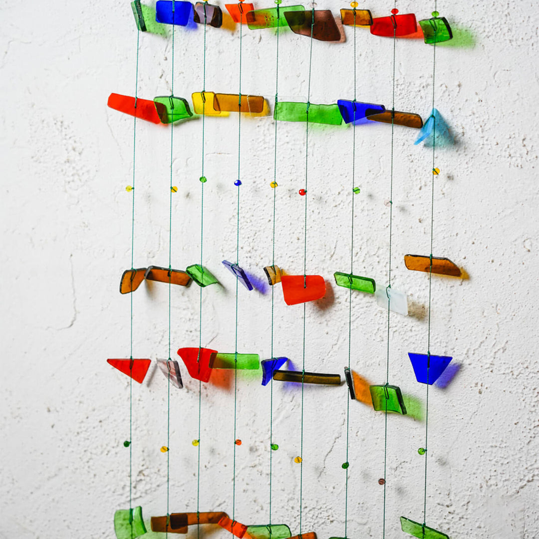 Upcycled Glass Gigantic Windchime