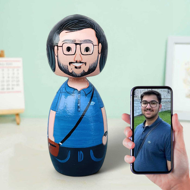 Photo Personalized Wooden Peggy Doll