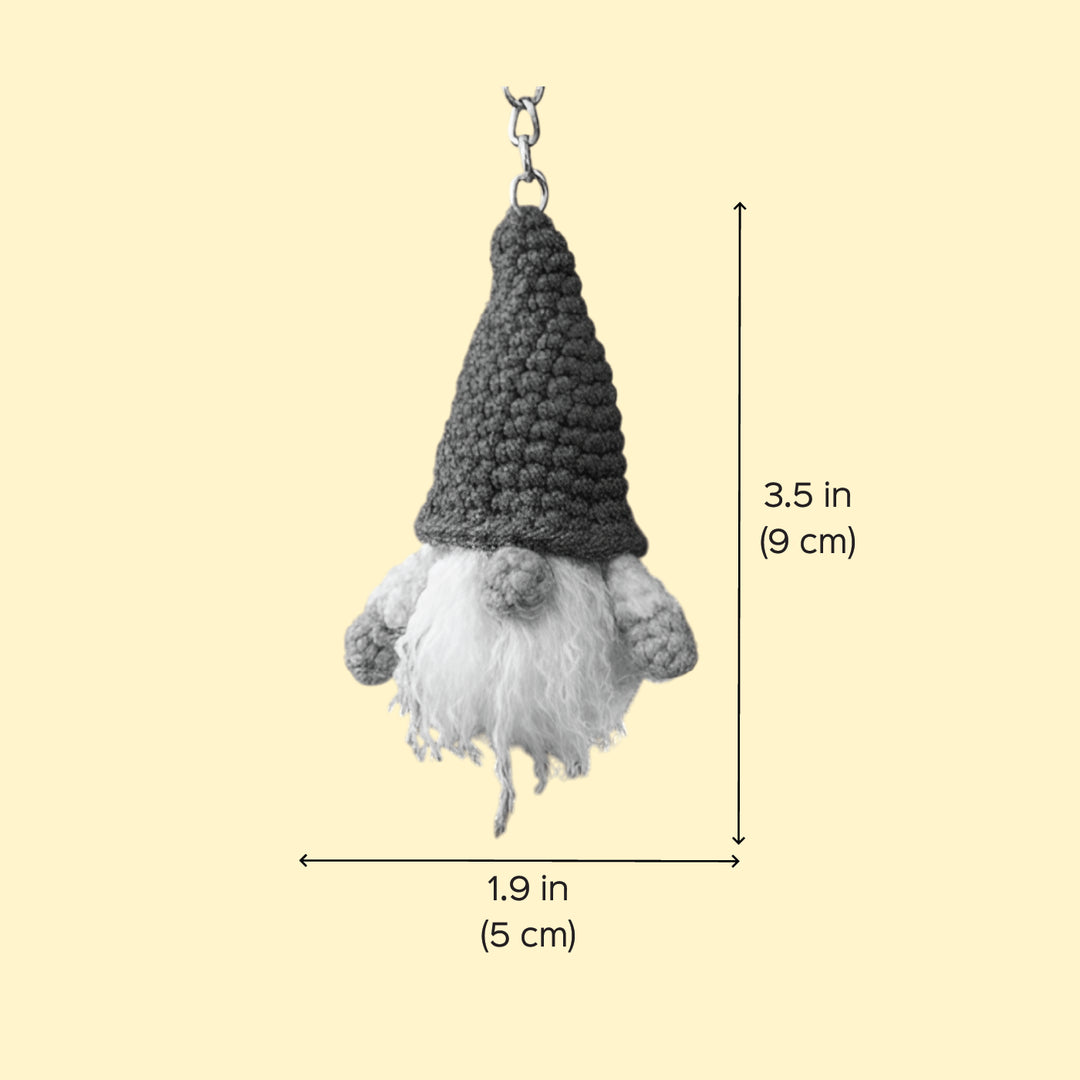 Handmade Crochet Gnome Ornament For Christmas Decoration