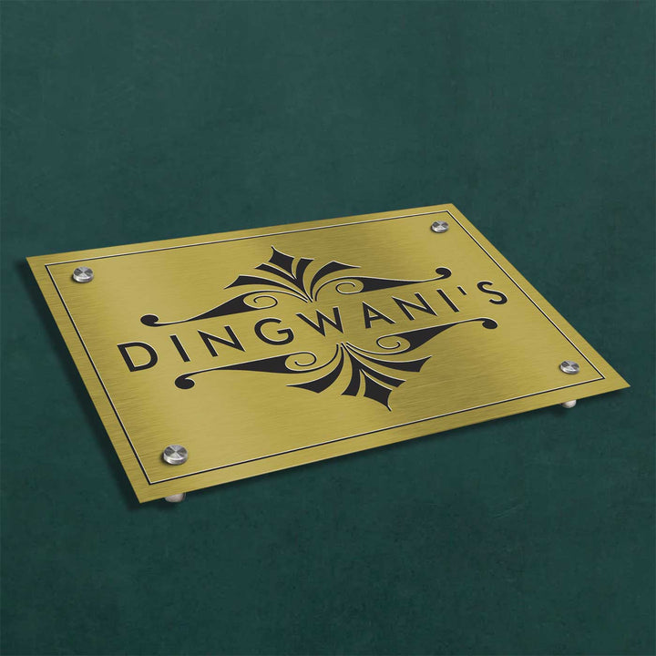 Personalized Engraved Minimalist Stainless Steel Name Plate