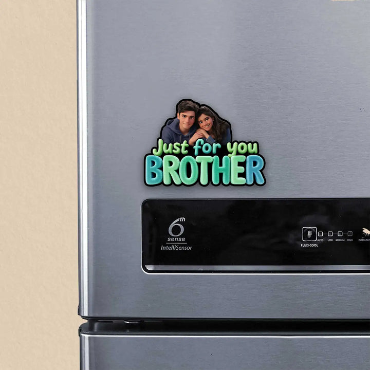 Photo Personalized "Just For You Brother" Acrylic Fridge Magnet