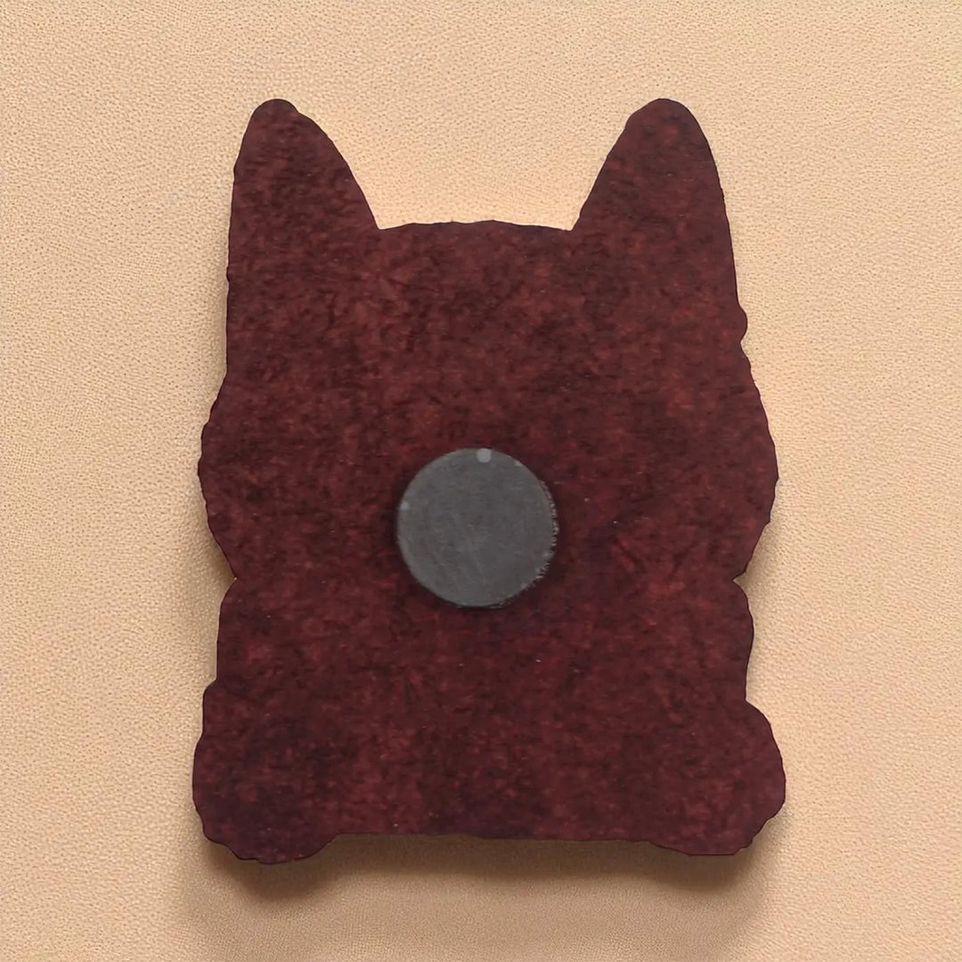 Printed Cat Theme "Meow Off" MDF Wood Fridge Magnet