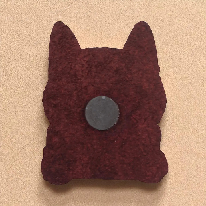 Printed Cat Theme "Meow Off" MDF Wood Fridge Magnet
