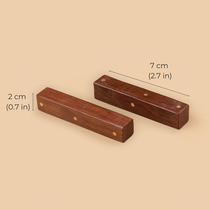 Handmade Traditional Wooden Dice | Set of 2 - Zwende