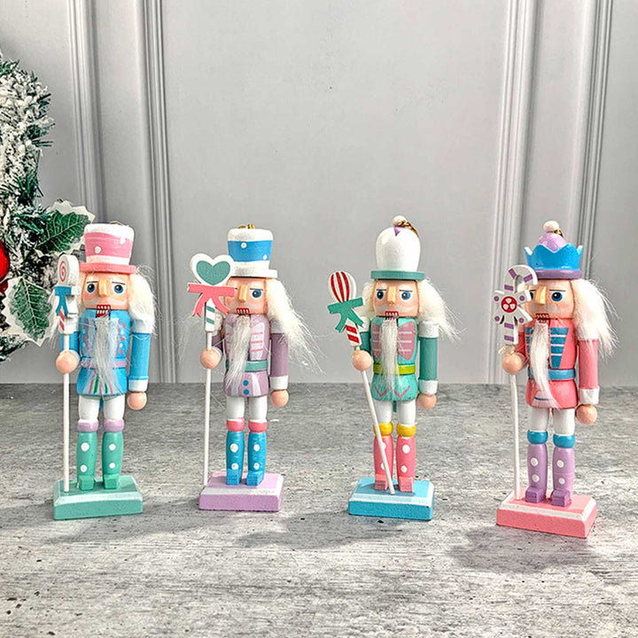 Candy Themed Nutcrackers Wooden Decor For Christmas Table Decoration | Set Of 4