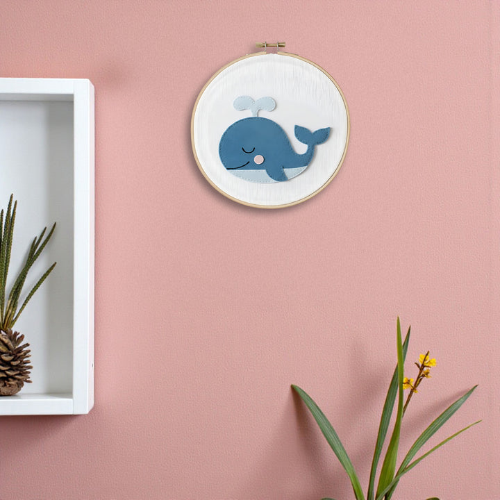 Handmade Dolphin Theme Felt Wall Hoop
