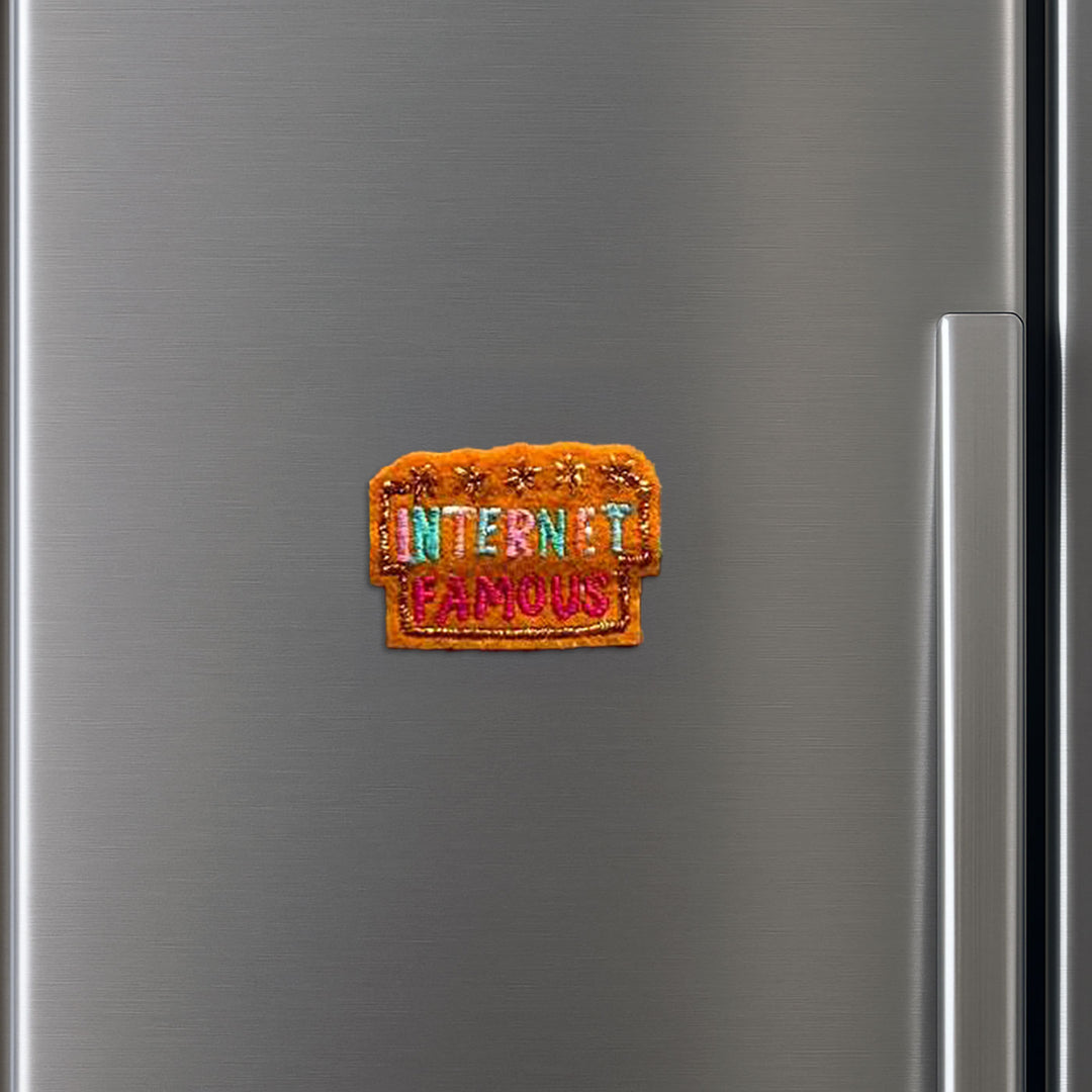 Handmade Internet Famous Felt Rakhi For Brother - Magnet Mounted on Refrigerator